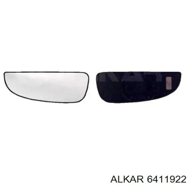 Дзеркальний елемент дзеркала заднього виду, лівого 6411922 Alkar