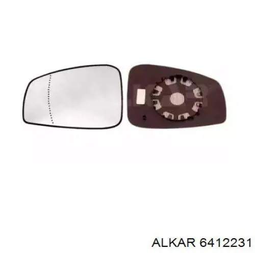 Зеркальный элемент зеркала заднего вида ALKAR 6412231