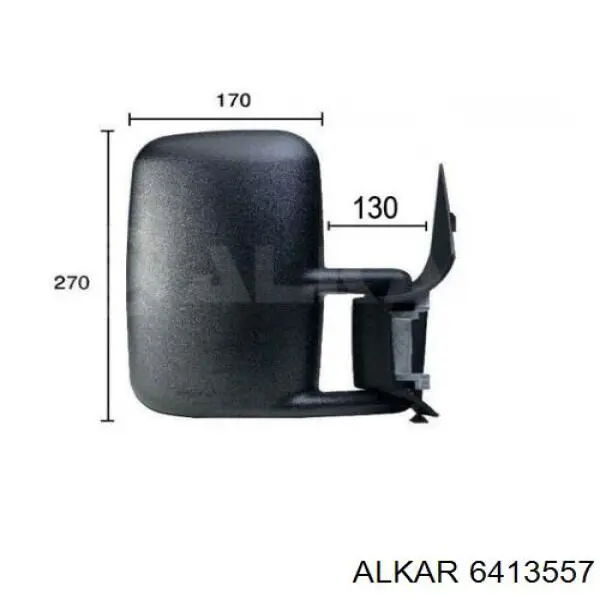 Зеркальный элемент правый Alkar 6413557