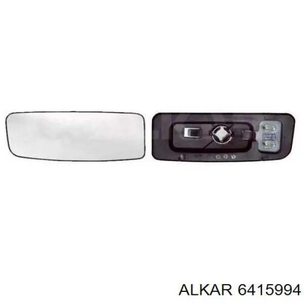6415994 Alkar зеркальный элемент зеркала заднего вида левого