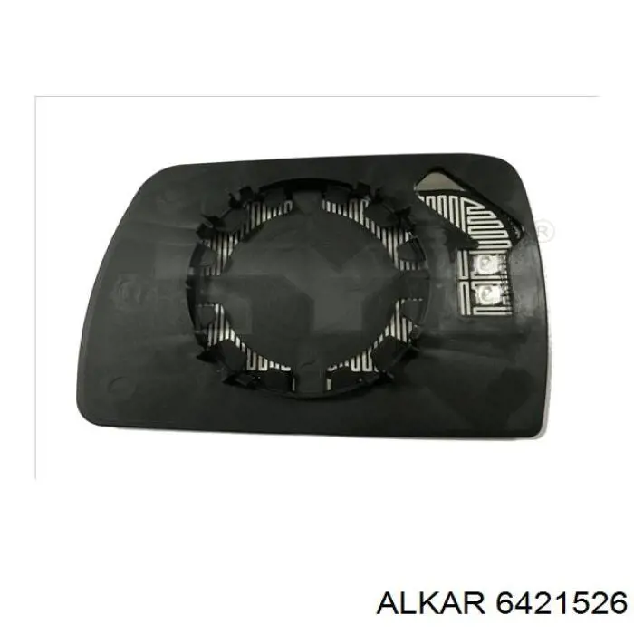 Стекло левого зеркала заднего вида 6421526 Alkar