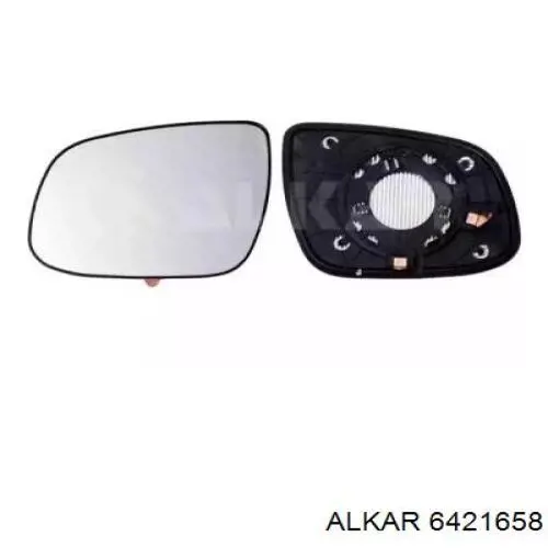 Купить 876111H005 Hyundai/Kia Стекло зеркала заднего вида, левого