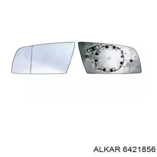 6421856 Alkar зеркальный элемент зеркала заднего вида левого