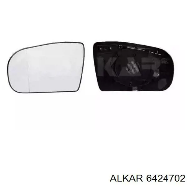 Зеркальный элемент зеркала заднего вида правого Alkar 6424702