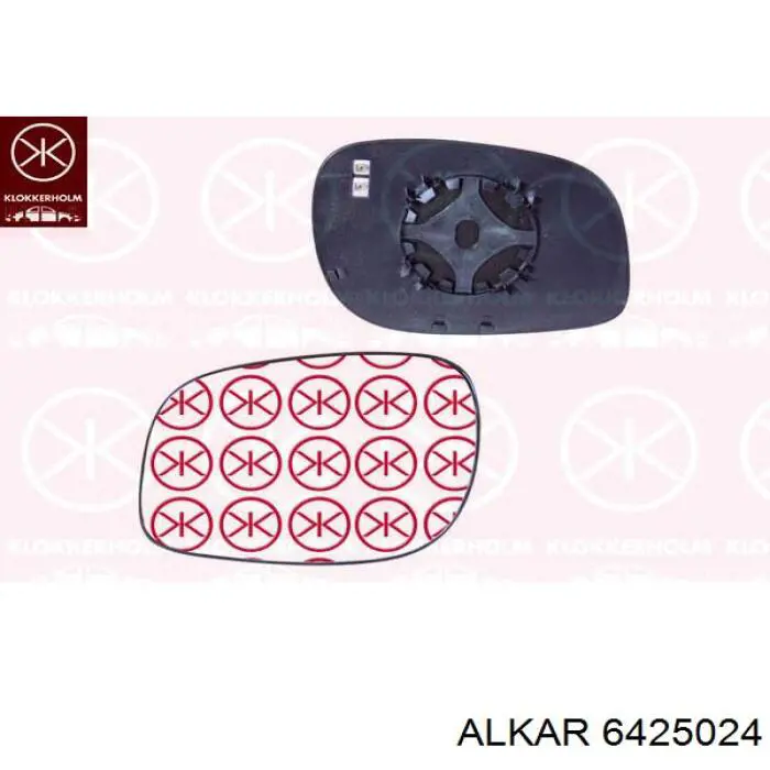 Купить 6425024 Alkar Стекло зеркала заднего вида, левого