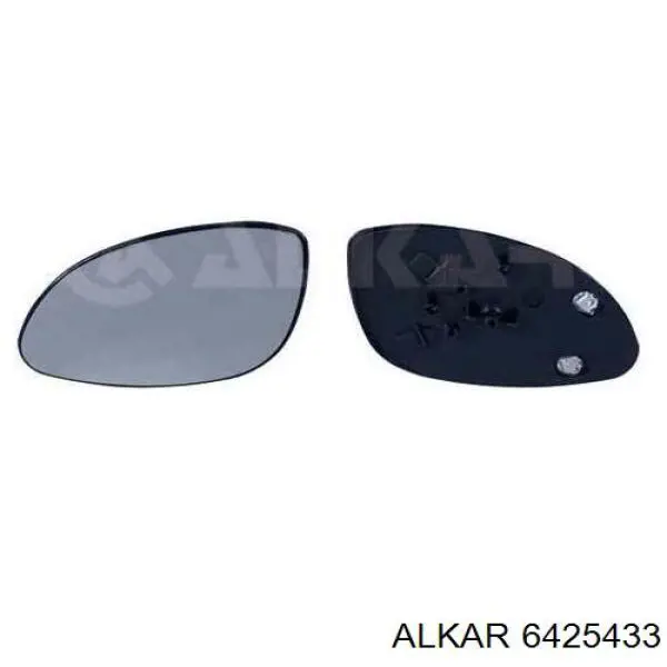 6425433 Alkar зеркальный элемент зеркала заднего вида левого