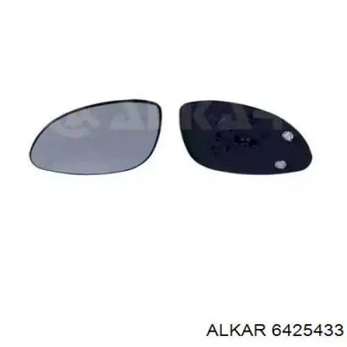Стекло левого зеркала заднего вида 6425433 Alkar