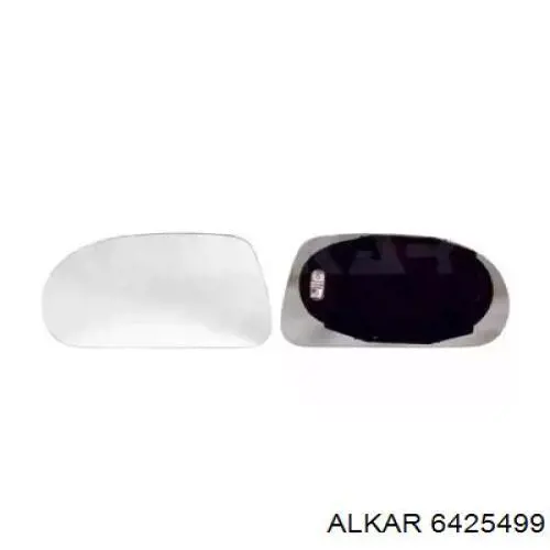 6425499 Alkar зеркальный элемент зеркала заднего вида левого