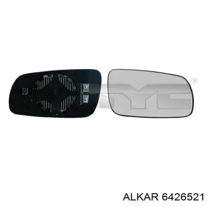 Стекло правого зеркала заднего вида 6426521 Alkar
