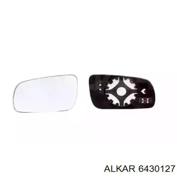 6430127 Alkar зеркальный элемент зеркала заднего вида правого