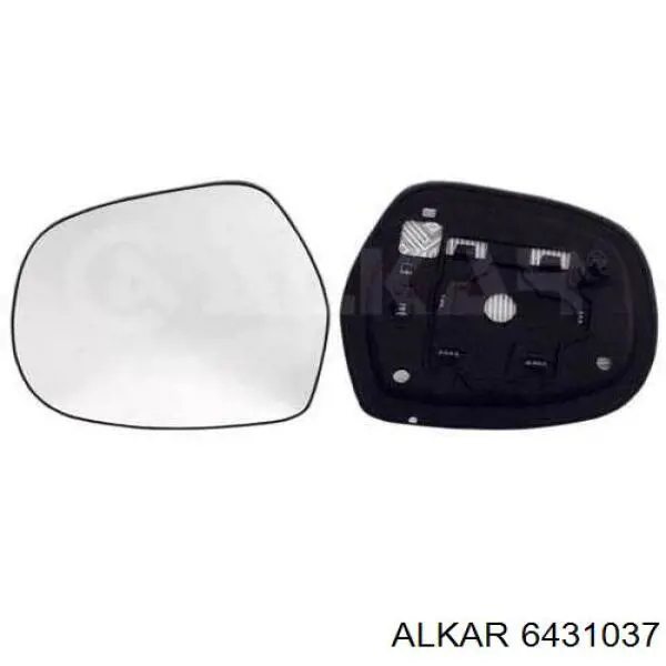 6431037 Alkar зеркальный элемент зеркала заднего вида левого