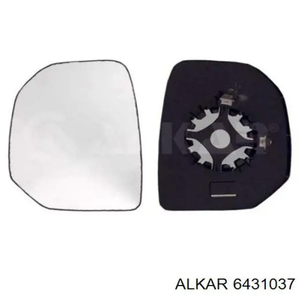 Стекло левого зеркала заднего вида 6431037 Alkar