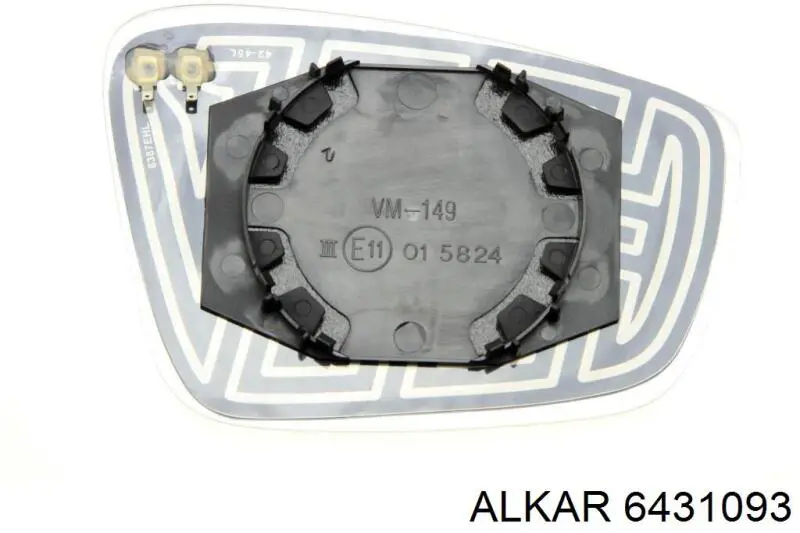Зеркальный элемент водительского зеркала Alkar 6431093 цена, от 14.49 USD