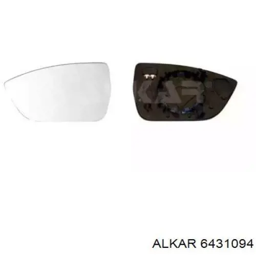 Зеркальный элемент зеркала заднего вида левого на Seat ATECA KH7