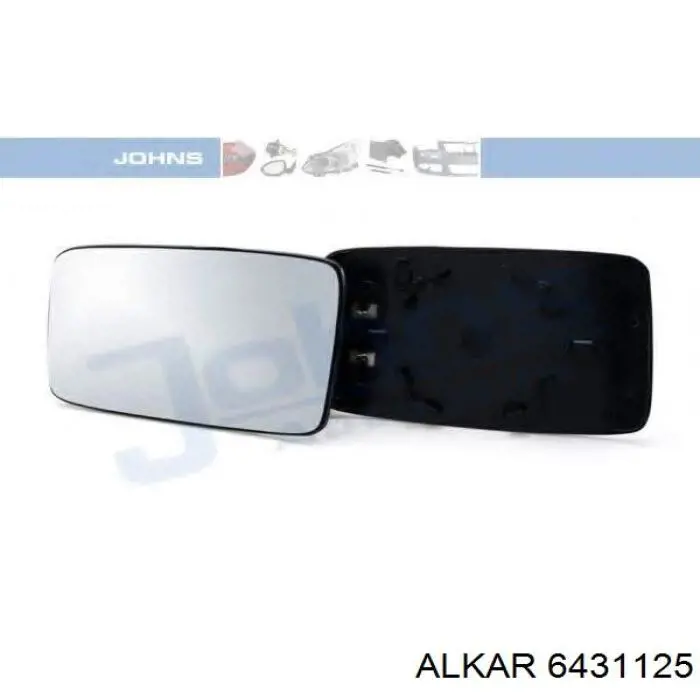 Зеркальный элемент водительского зеркала Alkar 6431125 цена, от 6.46 USD
