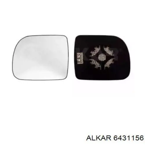 Купить 6431156 Alkar Стекло зеркала заднего вида, левого