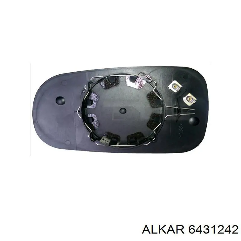 Стекло левого зеркала заднего вида 6431242 Alkar