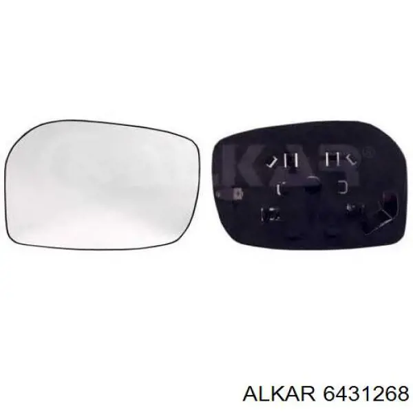 Зеркальный элемент водительского зеркала Alkar 6431268 цена, от 5.40 USD