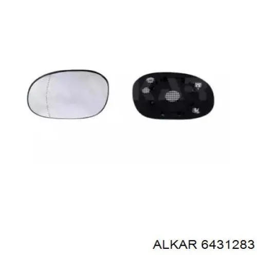 Зеркальный элемент зеркала заднего вида левого Alkar 6431283