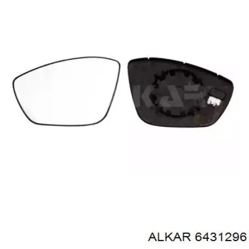 6431296 Alkar зеркальный элемент зеркала заднего вида левого
