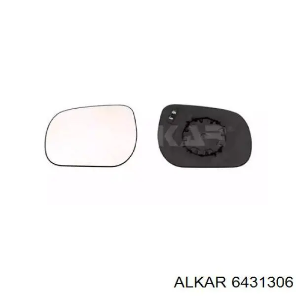 Зеркальный элемент зеркала заднего вида левого 879090F060 Toyota
