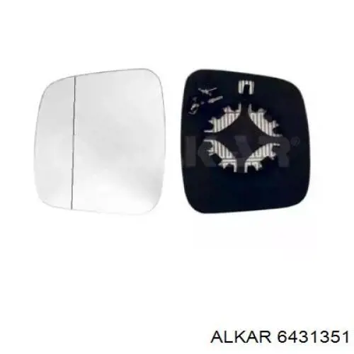6431351 Alkar Зеркальный элемент левого зеркала заднего вида