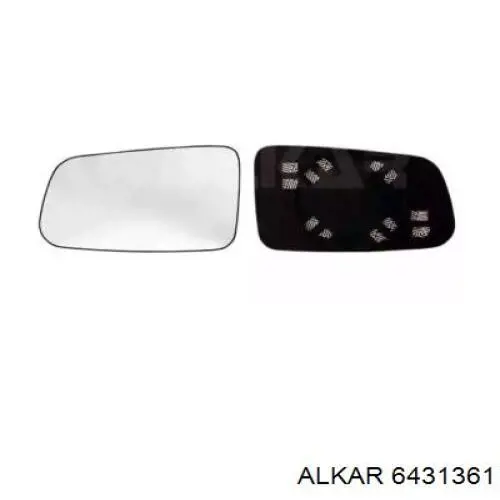 95669046 Peugeot/Citroen зеркальный элемент зеркала заднего вида левого