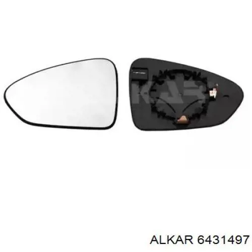 6431497 Alkar elemento espelhado do espelho de retrovisão esquerdo