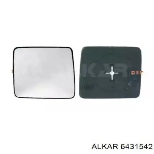 6431542 Alkar зеркальный элемент зеркала заднего вида левого