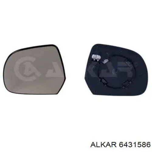 6431586 Alkar зеркальный элемент зеркала заднего вида левого