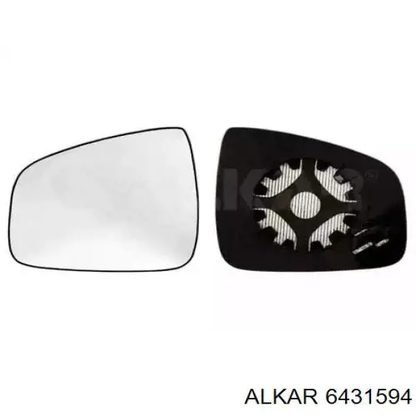 6431594 Alkar зеркальный элемент зеркала заднего вида левого