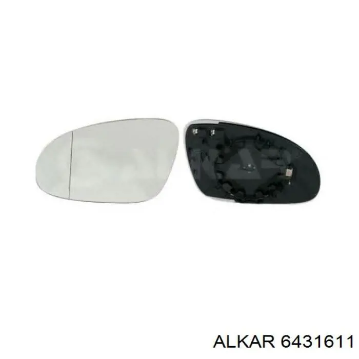 6431611 Alkar elemento espelhado do espelho de retrovisão esquerdo