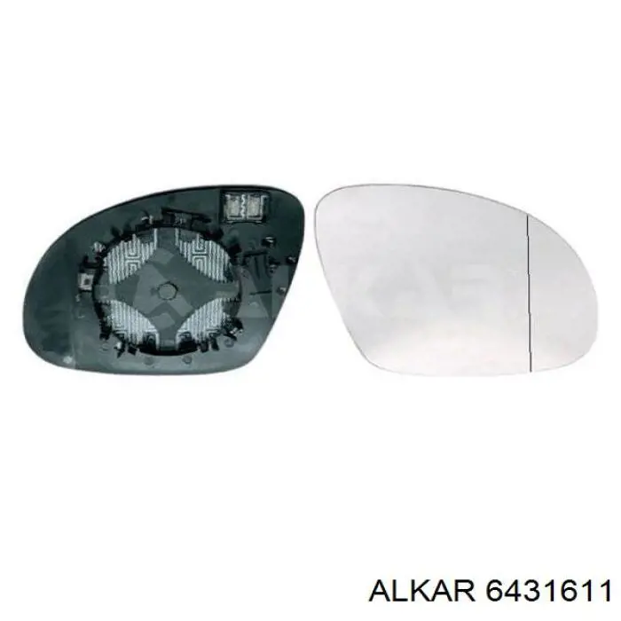 Купить 6431611 Alkar Стекло зеркала заднего вида, левого