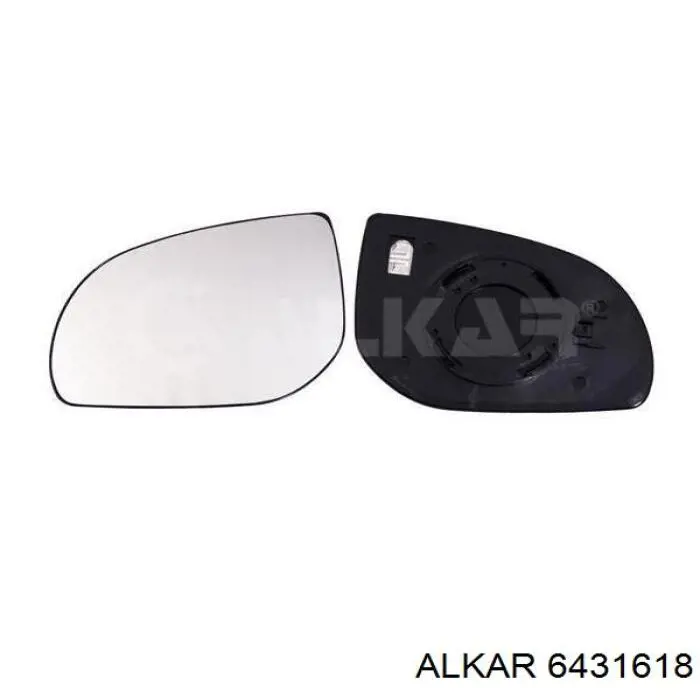 6431618 Alkar зеркальный элемент зеркала заднего вида левого