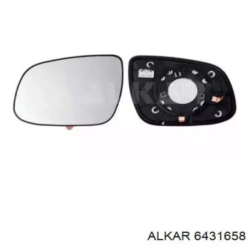 6431658 Alkar Зеркальный элемент левого зеркала заднего вида