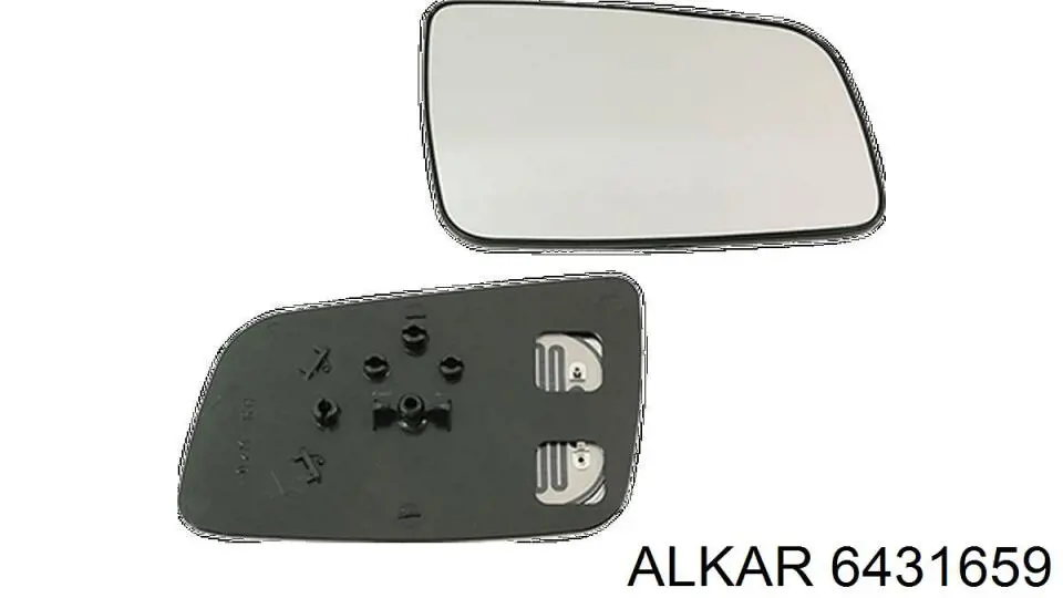 Зеркальный элемент водительского зеркала Alkar 6431659 цена, от 21.56 USD