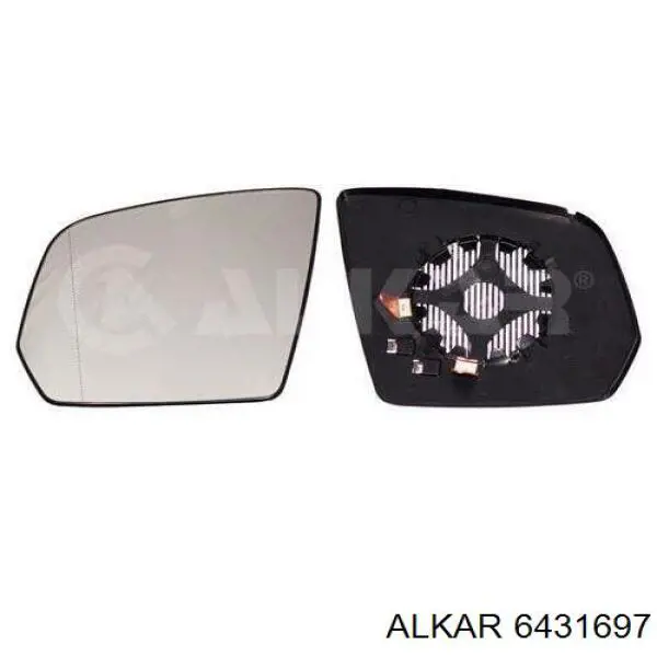 Elemento espelhado do espelho de retrovisão esquerdo para Mercedes ML/GLE (W164)