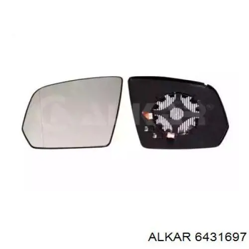 Зеркальный элемент водительского зеркала Alkar 6431697 цена, от 34.51 USD