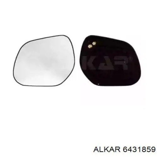 6431859 Alkar зеркальный элемент зеркала заднего вида левого