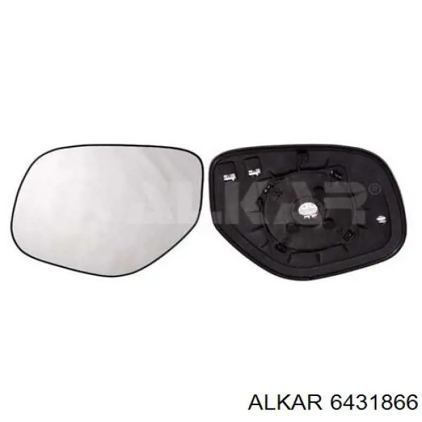 6431866 Alkar зеркальный элемент зеркала заднего вида левого