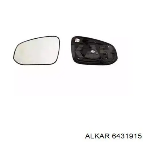 6431915 Alkar зеркальный элемент зеркала заднего вида левого