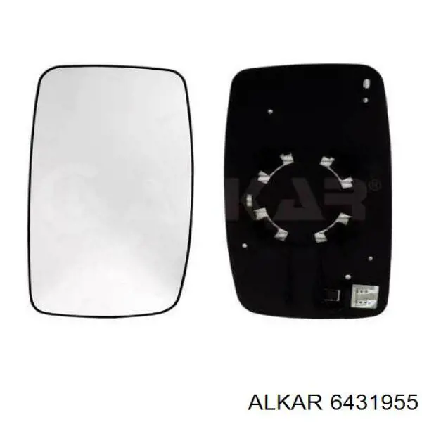 6431955 Alkar зеркальный элемент зеркала заднего вида левого