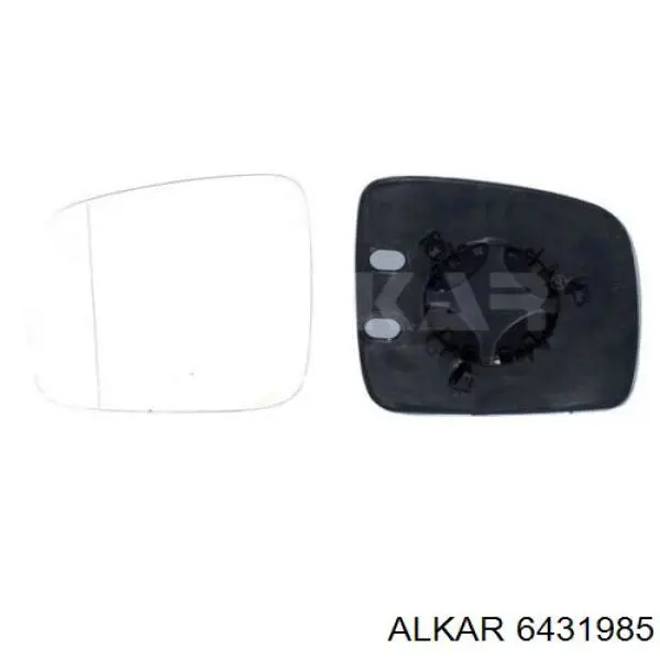 Стекло левого зеркала заднего вида 6431985 Alkar