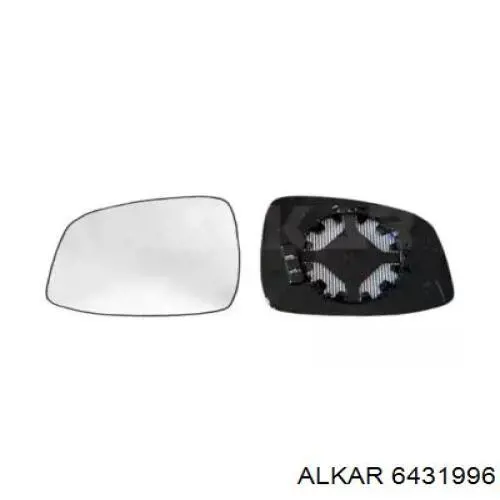 6431996 Alkar зеркальный элемент зеркала заднего вида левого