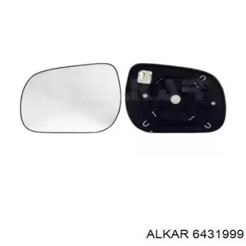 6431999 Alkar зеркальный элемент зеркала заднего вида левого
