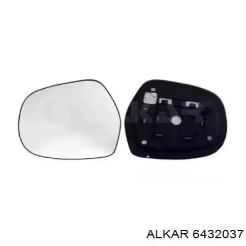 6432037 Alkar зеркальный элемент зеркала заднего вида правого