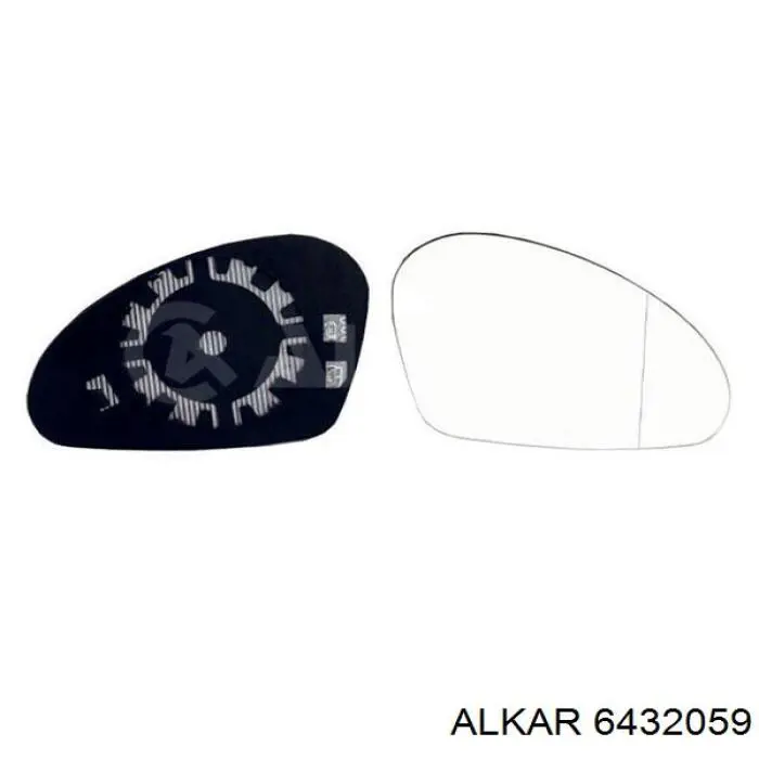 Стекло зеркала заднего вида, правого Alkar 6432059 цена, от 16.06 USD