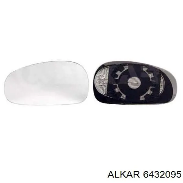 Зеркальный элемент зеркала заднего вида ALKAR 6432095