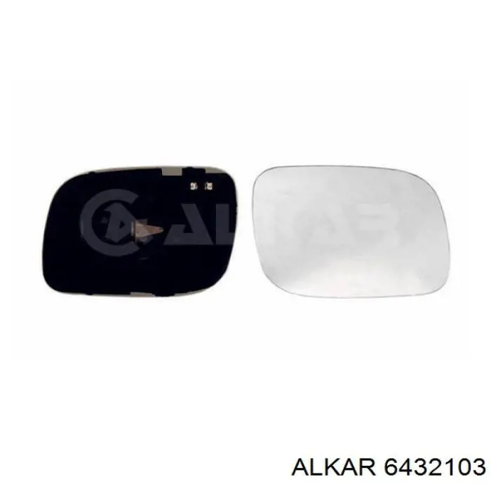 Стекло зеркала заднего вида, правого Alkar 6432103 цена, от 8.20 USD
