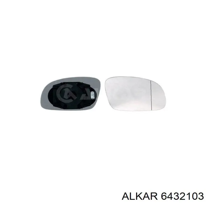 6432103 Alkar Зеркальный элемент правого зеркала заднего вида